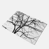 Paillasson Feuilles, Branches Et Lignes Électriques À L'Autom (Incliné)