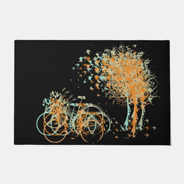 Paillasson Feuilles d'automne arbres (Devant)