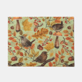 Paillasson Feuilles d'automne, baies, champignons et fleurs (Devant)