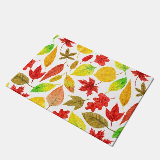 Paillasson Feuilles d'automne blanc (Incliné)