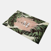 Paillasson Feuilles tropicaux et Parties scintillant (Incliné)