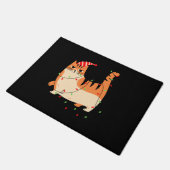 Paillasson Feux de Noël de chat (Incliné)