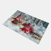 Paillasson Figurines de Noël en bois (Incliné)