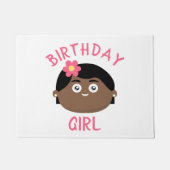Paillasson Fille d'anniversaire (Devant)