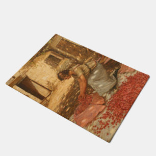 Paillasson Fille Emballage Cerises en Provence (France)