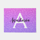 Paillasson Fille Glam Ombre Parties scintillant violette étin (Devant)