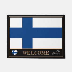 Paillasson Finlande et Finlande Flag house mats/sports Bienve