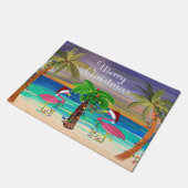 Paillasson Flamands de Noël et palmiers côtiers (Incliné)