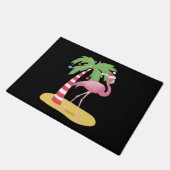 Paillasson Flamant rose de Noël (Incliné)
