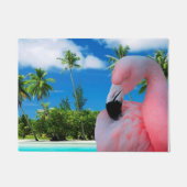 Paillasson Flamant rose et plage (Devant)