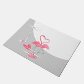 Paillasson Flamant rose Love Grand Moon (Incliné)