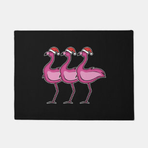 Paillasson Flamant rose Noël
