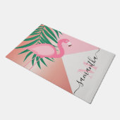 Paillasson Flamant rose rose tropical (Incliné)