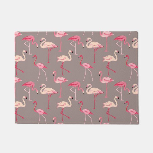 Paillasson Flamants roses rétro (Devant)