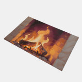 Paillasson Flammes de cheminée confortables (Incliné)