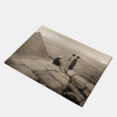 Paillasson Flapper Girls Sunrise Khufu Pyramid, Égypte 1920 (Incliné)