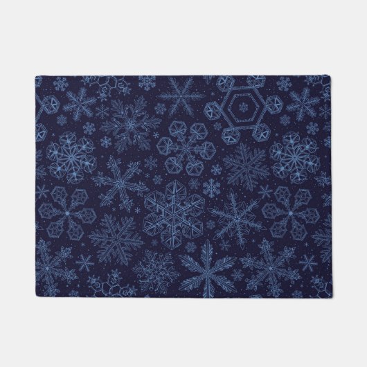 Paillasson Flèches bleues sur bleu (Devant)