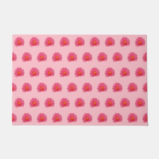 Paillasson Fleur Aptenia rose Motif sans couture sur Doormat (Devant)
