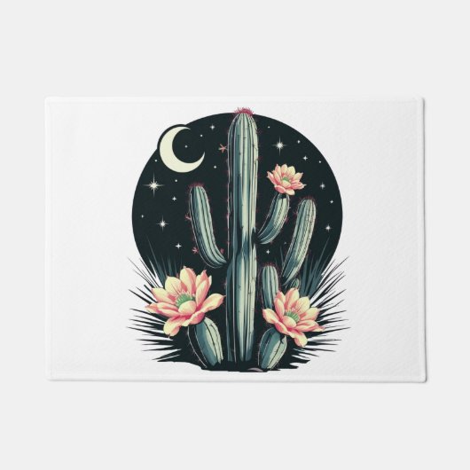 Paillasson Fleur de cactus nocturne (Devant)