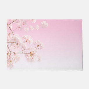 Paillasson Fleur de cerisier rose printemps sérénité