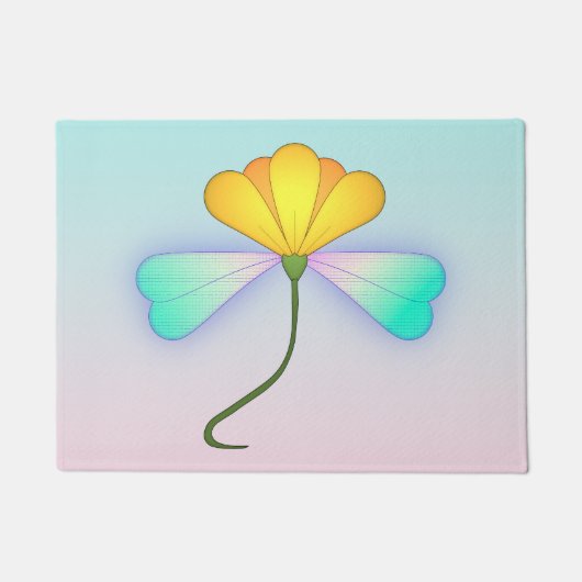 Paillasson Fleur de dragon iridescent (Devant)