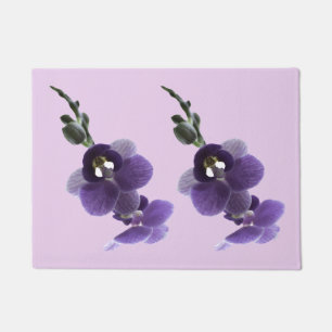Paillasson Fleur d'orchidées pourpres,