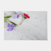 Paillasson Fleur Marbre blanc (Devant)