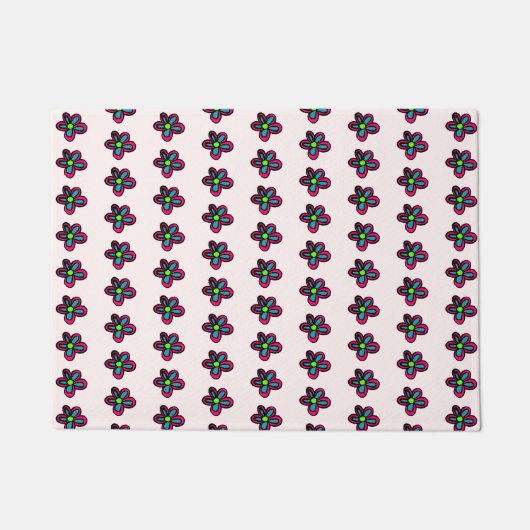 Paillasson Fleur rose mignonne (Devant)