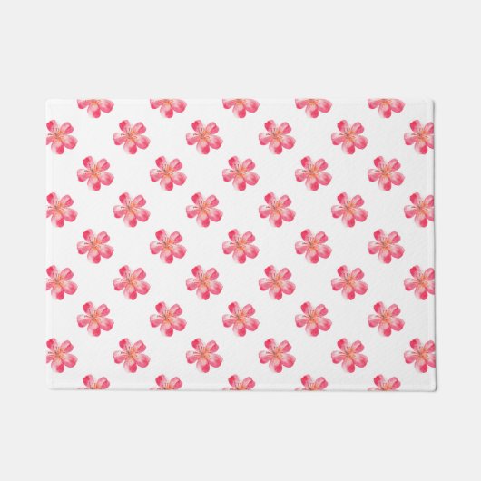 Paillasson Fleur rose Tropical (Devant)