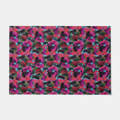 Paillasson Fleur rose vif (Devant)