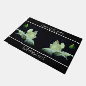 Paillasson Fleur Rosebud Blanc Pesonalisé (Incliné)