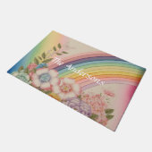 Paillasson Fleurs Au Bout De L'Arc En Ciel (Incliné)