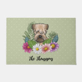 Paillasson Fleurs colorées Vertes Roue Roue Roue Verte (Devant)