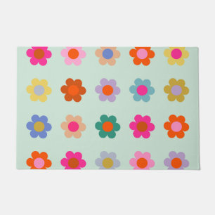 Paillasson Fleurs colorées Vintage Floral