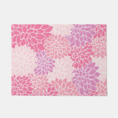 Paillasson Fleurs Dahlia, Motif De Fleurs, Dahlia Rose (Devant)