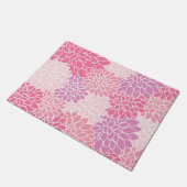 Paillasson Fleurs Dahlia, Motif De Fleurs, Dahlia Rose (Incliné)