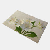 Paillasson Fleurs d'Alstomeria Blanche (Incliné)