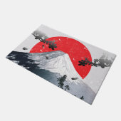 Paillasson Fleurs de cerisiers Mont Fuji Japon (Incliné)