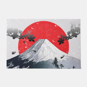 Paillasson Fleurs de cerisiers Mont Fuji Japon