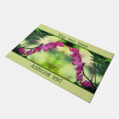 Paillasson Fleurs de Coeurs Saignants Roses Personnalisées (Incliné)