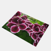 Paillasson Fleurs de géranium Regal Élégant Maroon Floral Lug (Incliné)