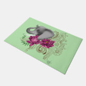 Paillasson Fleurs de lotus henné éléphant (Incliné)