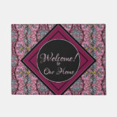 Paillasson Fleurs de Redbud Bienvenue (Devant)