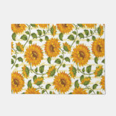 Paillasson Fleurs de soleil et texte (Devant)