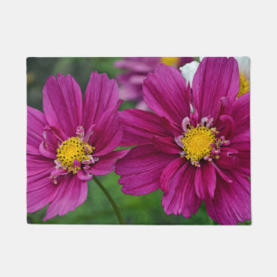 Paillasson Fleurs de zinnia pourpres