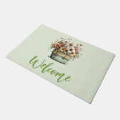 Paillasson Fleurs en pot Accueil Mignon Shabby (Incliné)