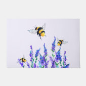Paillasson Fleurs et Bees Flying Doormat Printemps (Devant)