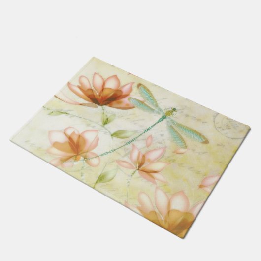 Paillasson Fleurs et libellule (Incliné)