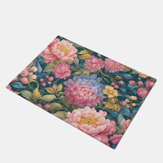 Paillasson Fleurs florales colorées (Incliné)