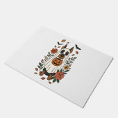 Paillasson Fleurs Halloween Doberman Pinscher (Incliné)